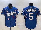 Men's Los Angeles Dodgers #5 Freddie Freeman Royal 2025 Tokyo Series Limited Stitched Jersey,baseball caps,new era cap wholesale,wholesale hats